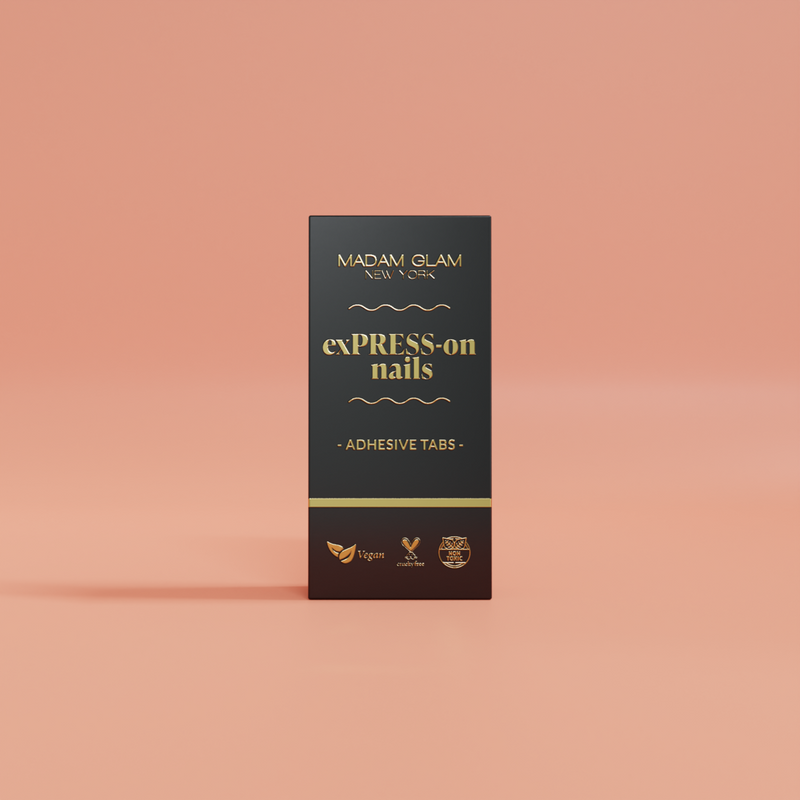 Amazon.com: FANDAMEI Press on Nails Medium Length, 24 Pack 576PCS Glossy  Medium Coffin Fake Nails Full Cover, Acrylic Short Ballerina False Nail  tips with Nail Glue, Nail Adhesive Tabs, Nail File for